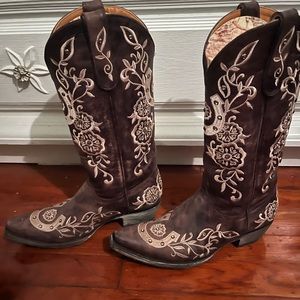 Old Gringo brown rhinestone boots